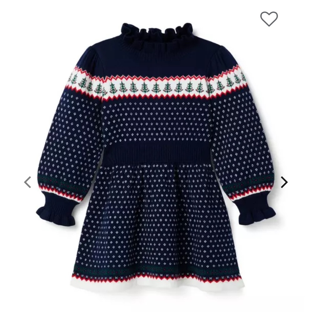 Janie and Jack Festive Fair Isle Dress